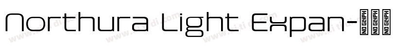 Northura Light Expan字体转换